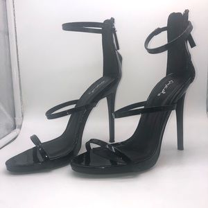 Black Strappy Qupid Shoe